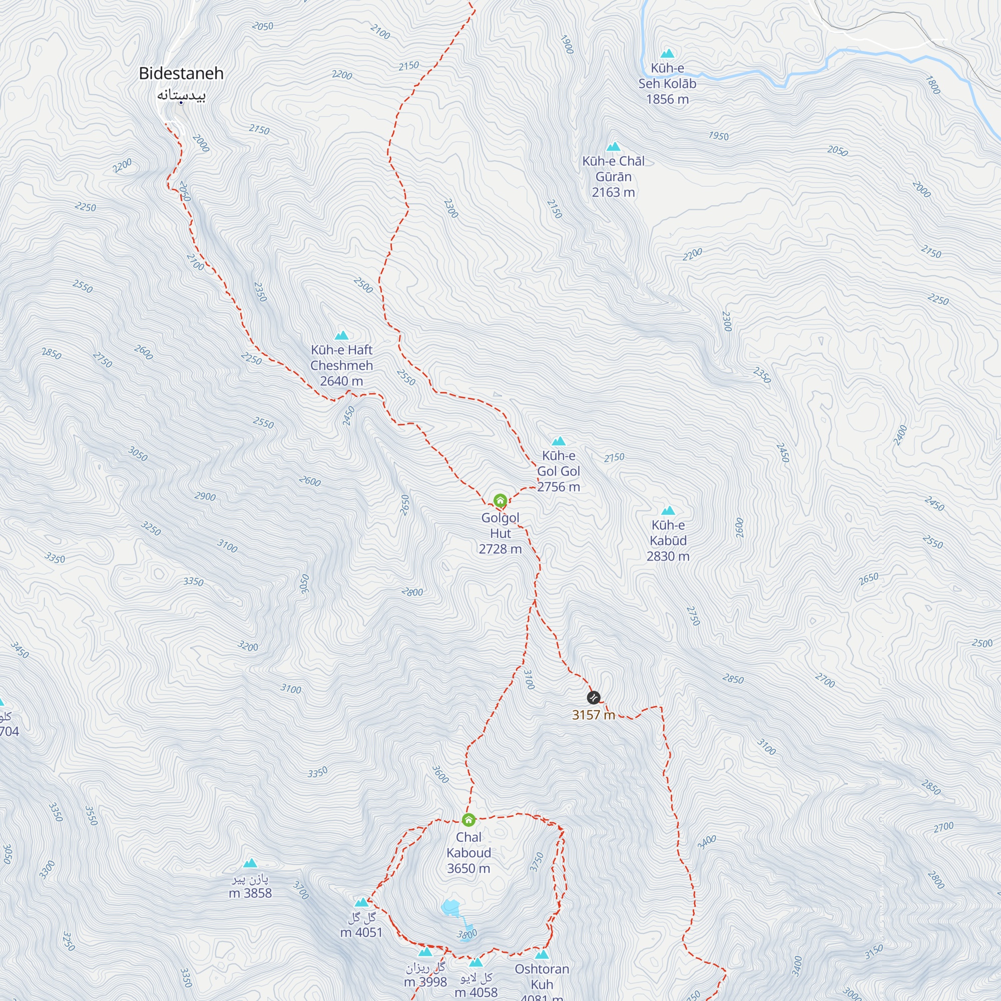 Golgol Hut map