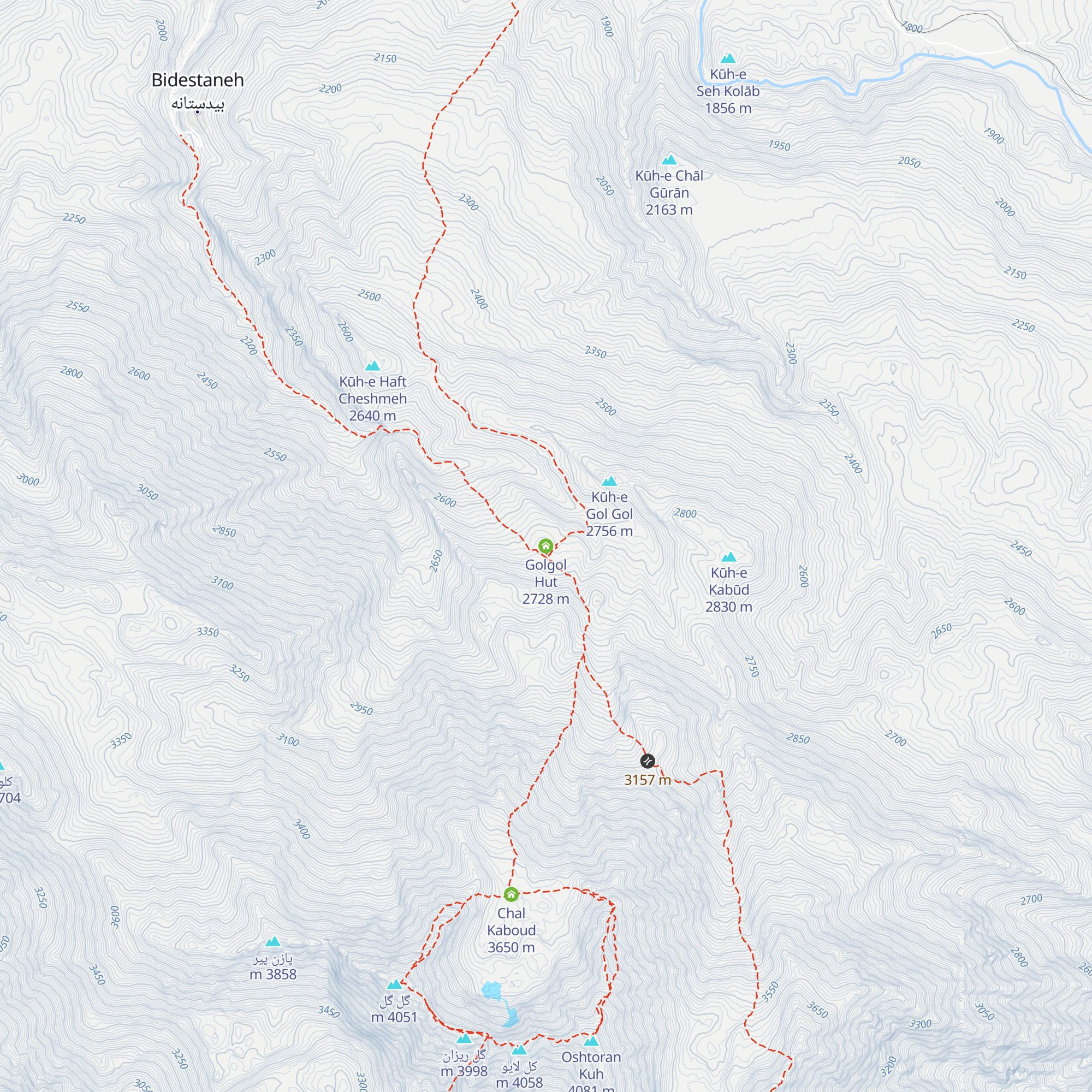 Golgol Hut map