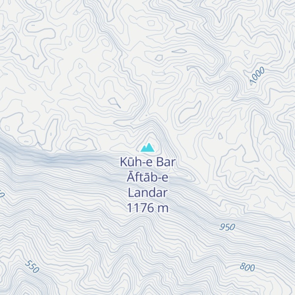 Map of Kūh-e Bar Āftāb-e Landar