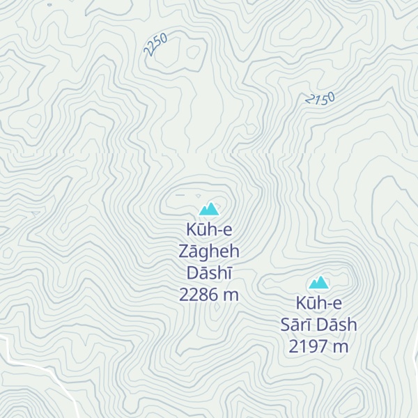 Map of Kūh-e Zāgheh Dāshī