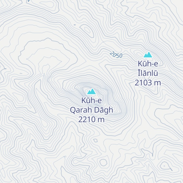 Map of Kūh-e Qarah Dāgh