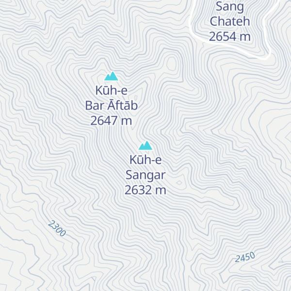 Map of Kūh-e Sangar