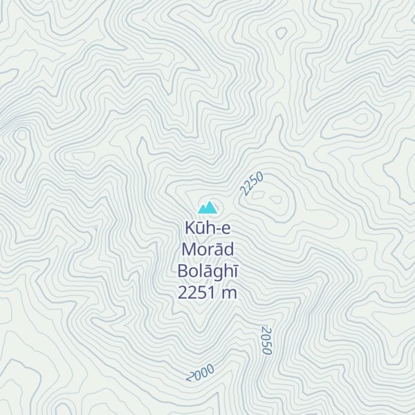 Map of Kūh-e Morād Bolāghī