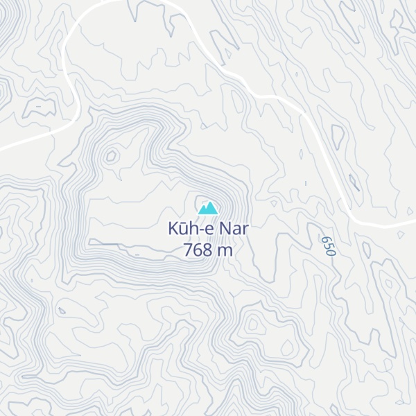 Map of Kūh-e Nar