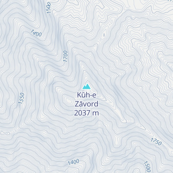 Map of Kūh-e Zāvord
