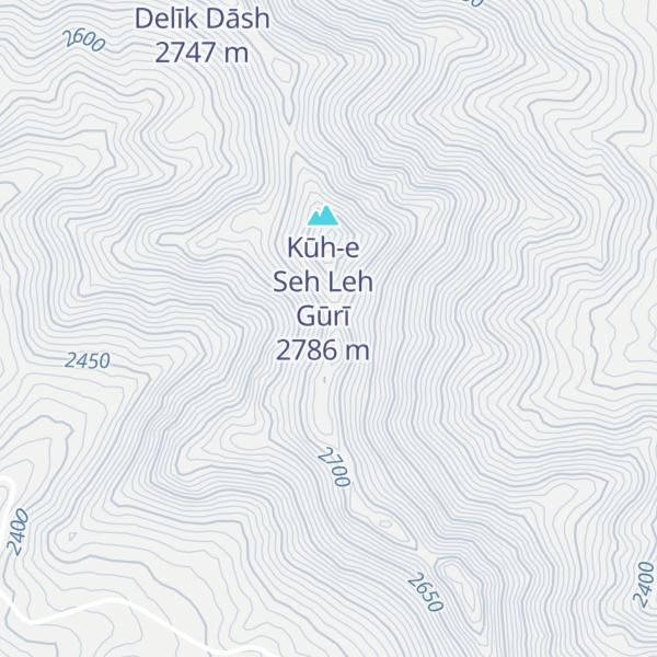 Map of Kūh-e Chat Ḩeydar Kash