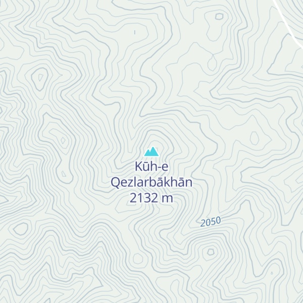 Map of Kūh-e Qezlarbākhān