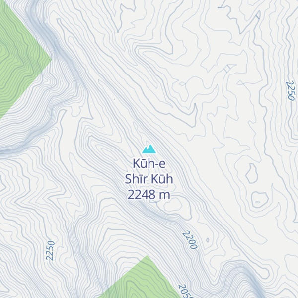 Map of Kūh-e Shīr Kūh
