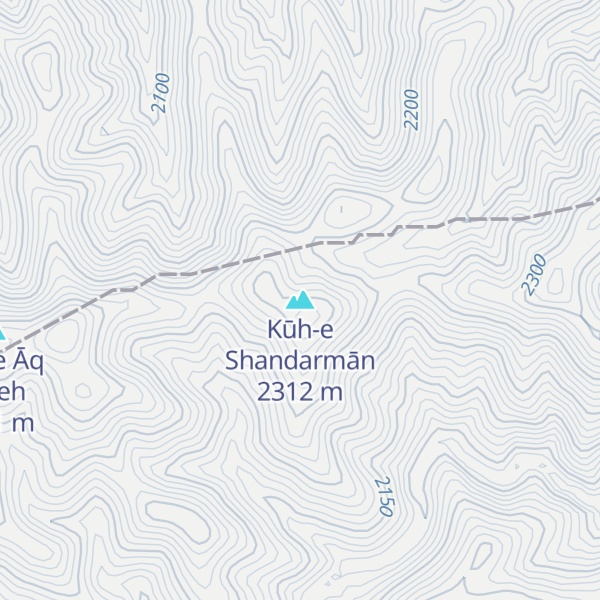 Map of Kūh-e Shandarmān
