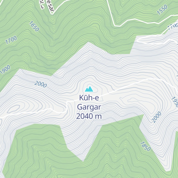 Map of Kūh-e Gargar
