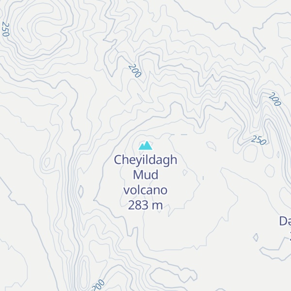 Map of Cheyildagh Mud volcano