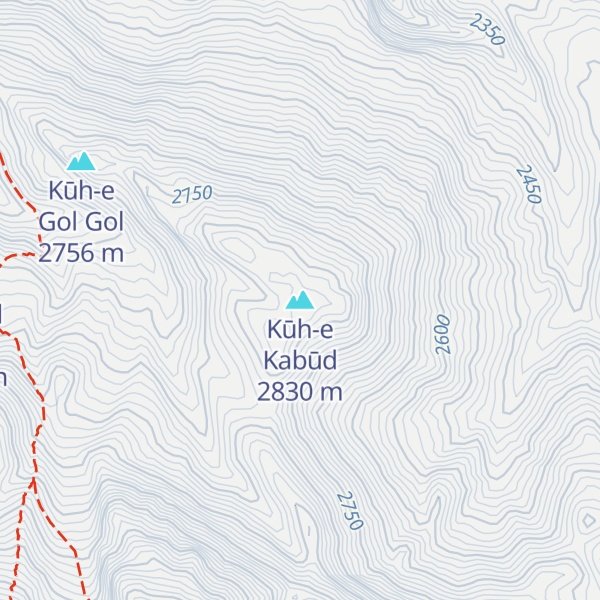 Map of Kūh-e Kabūd