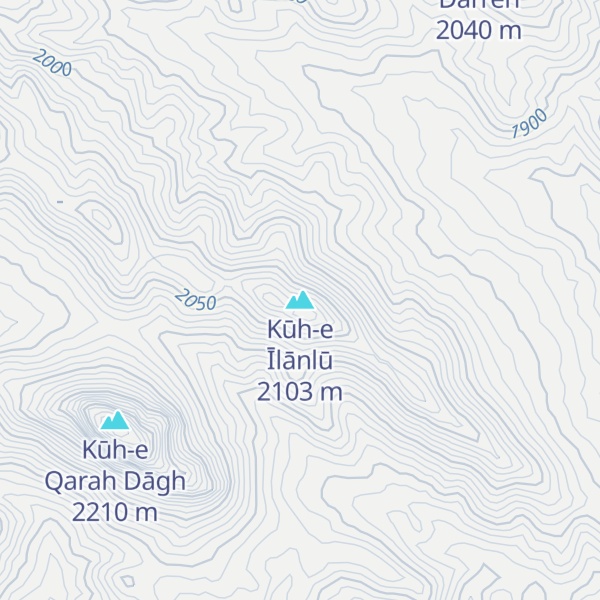 Map of Kūh-e Īlānlū