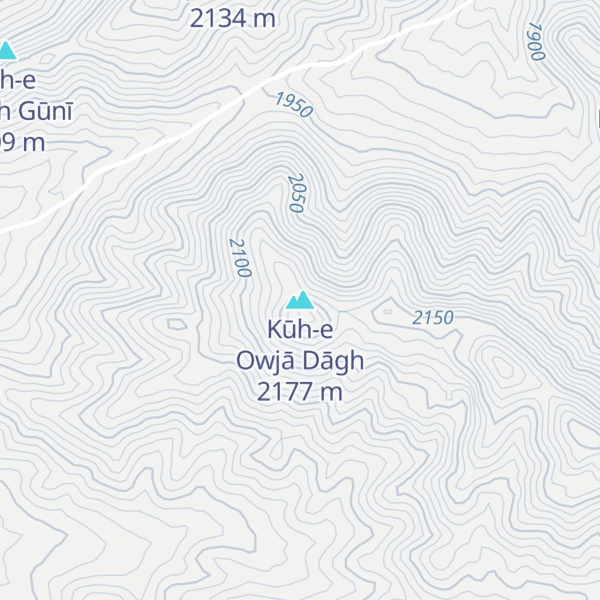 Map of Kūh-e Owjā Dāgh