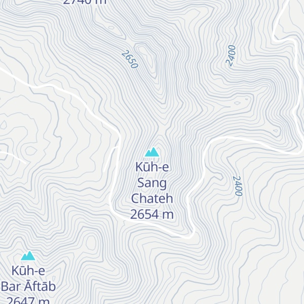 Map of Kūh-e Sang Chateh