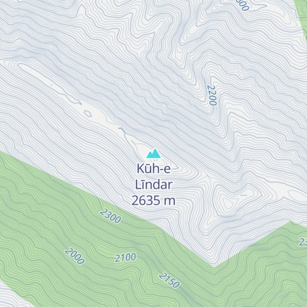 Map of Kūh-e Līndar