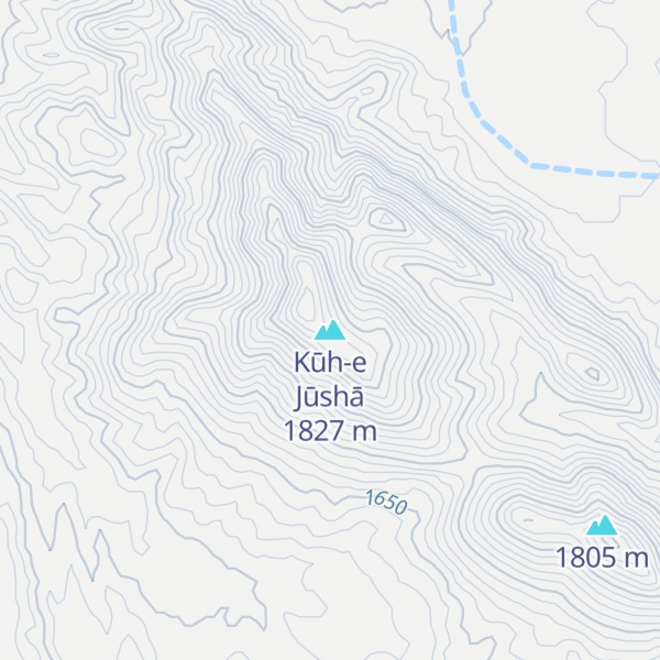 Map of Kūh-e Jūshā