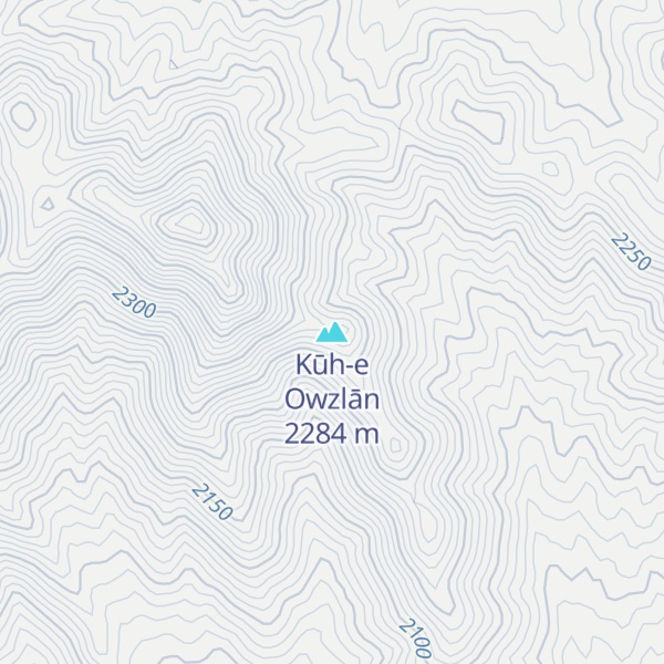 Map of Kūh-e Owzlān