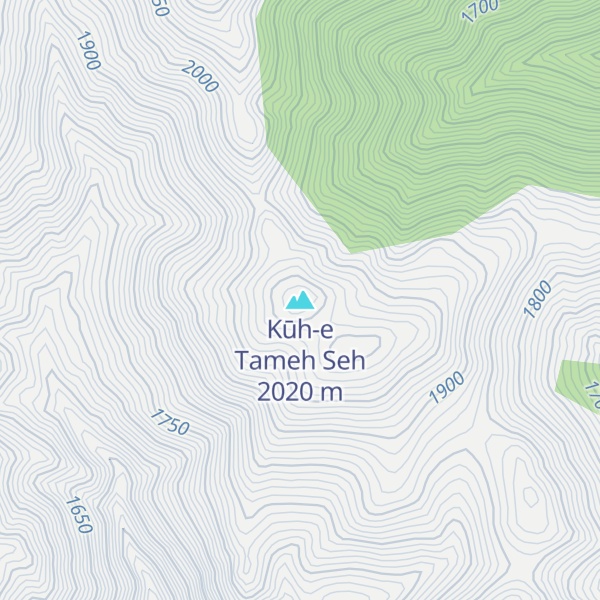 Map of Kūh-e Tameh Seh