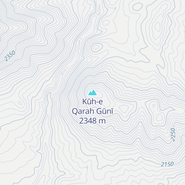 Map of Kūh-e Qarah Gūnī
