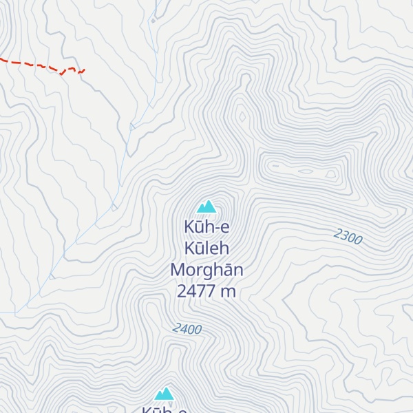 Map of Kūh-e Kūleh Morghān