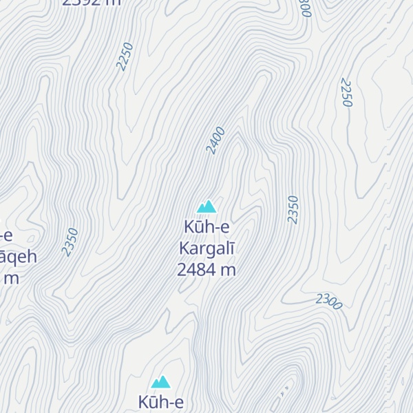 Map of Kūh-e Kargalī