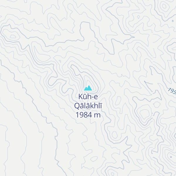 Map of Kūh-e Qālākhlī