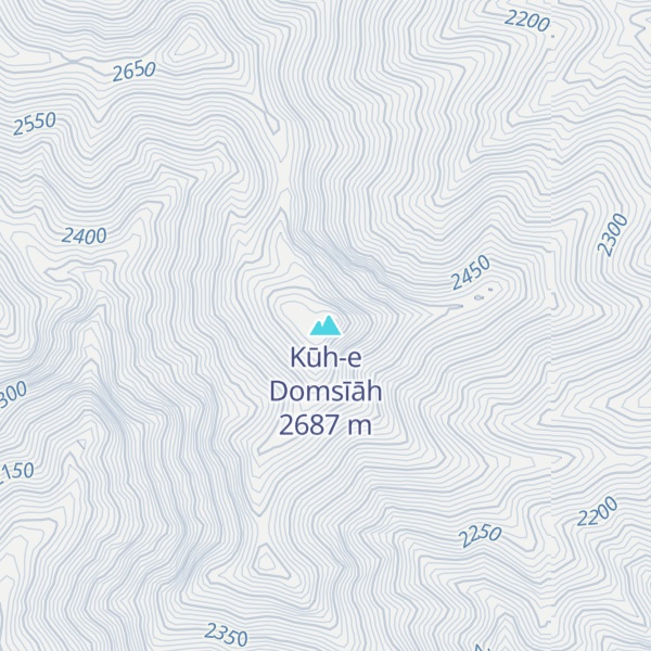 Map of Kūh-e Domsīāh