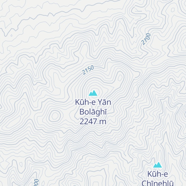 Map of Kūh-e Yān Bolāghī