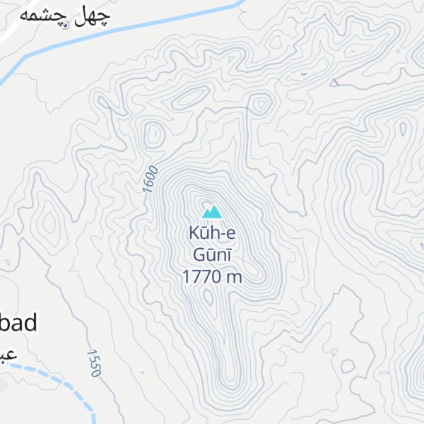 Map of Kūh-e Gūnī