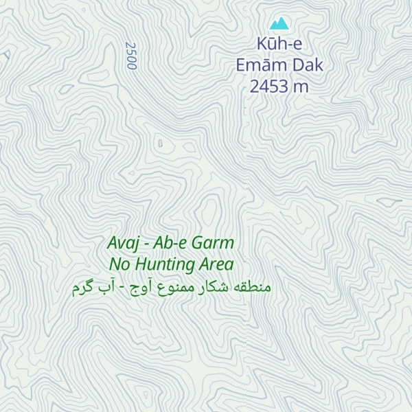 Map of Kūh-e Darband