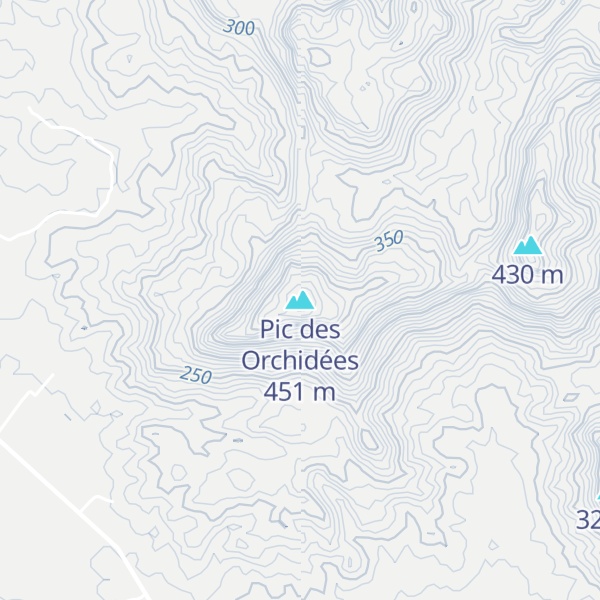 Map of Pic des Orchidées