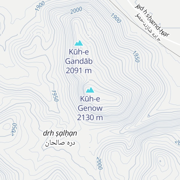 Map of Kūh-e Genow