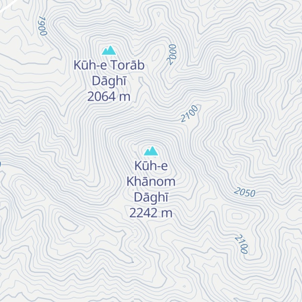 Map of Kūh-e Khānom Dāghī