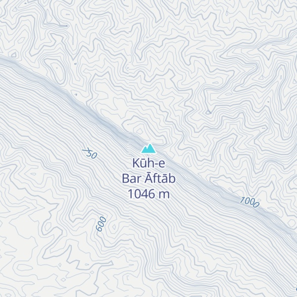 Map of Kūh-e Bar Āftāb
