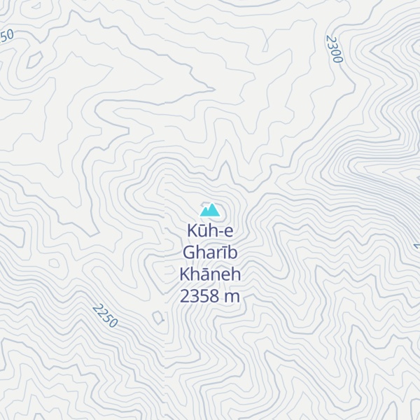 Map of Kūh-e Gharīb Khāneh