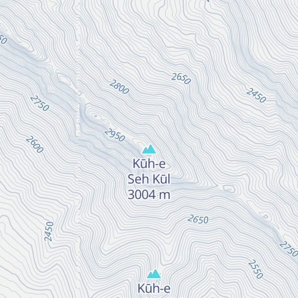Map of Kūh-e Seh Kūl