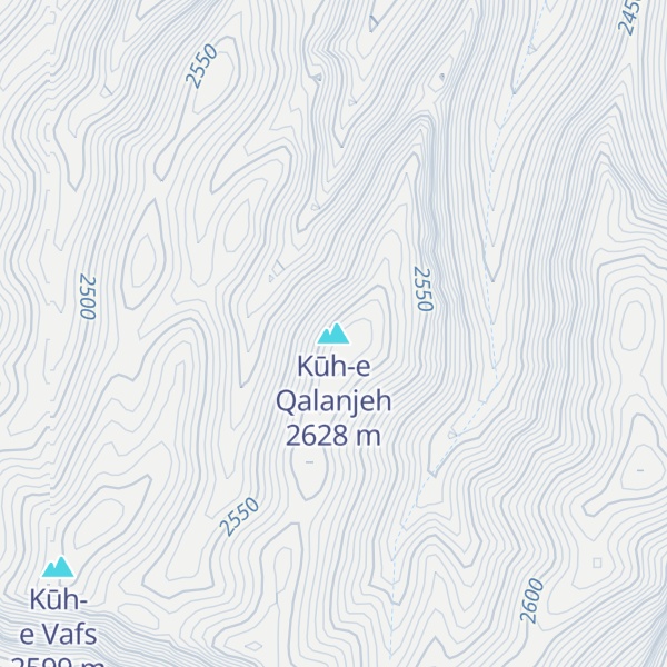 Map of Kūh-e Qalanjeh