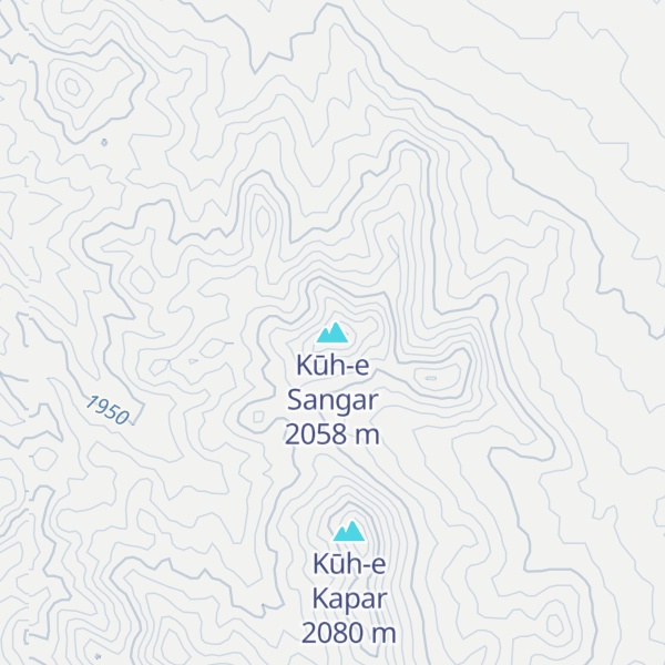 Map of Kūh-e Sangar