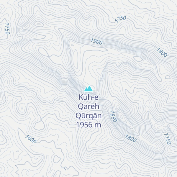 Map of Kūh-e Qareh Qūrqān