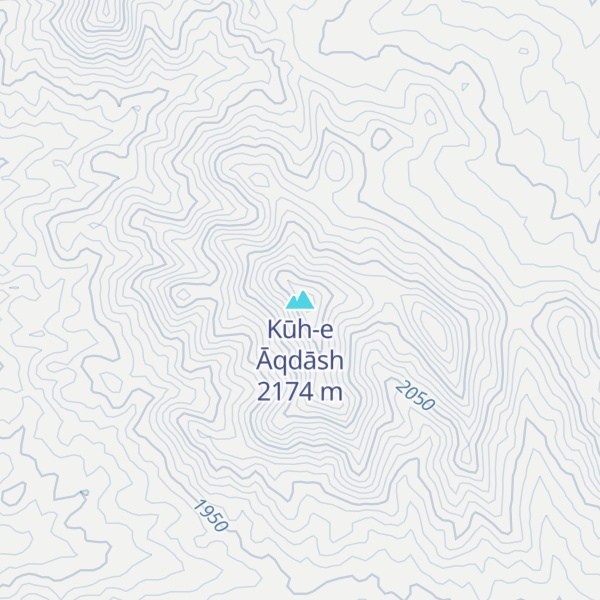Map of Kūh-e Āqdāsh