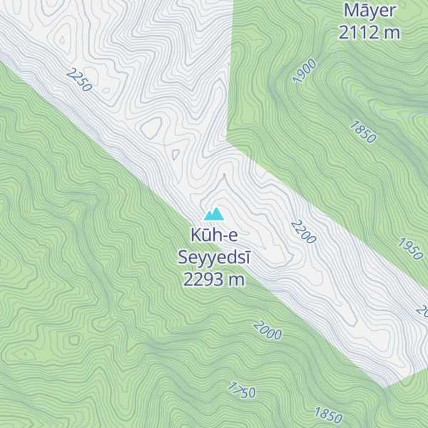 Map of Kūh-e Seyyedsī