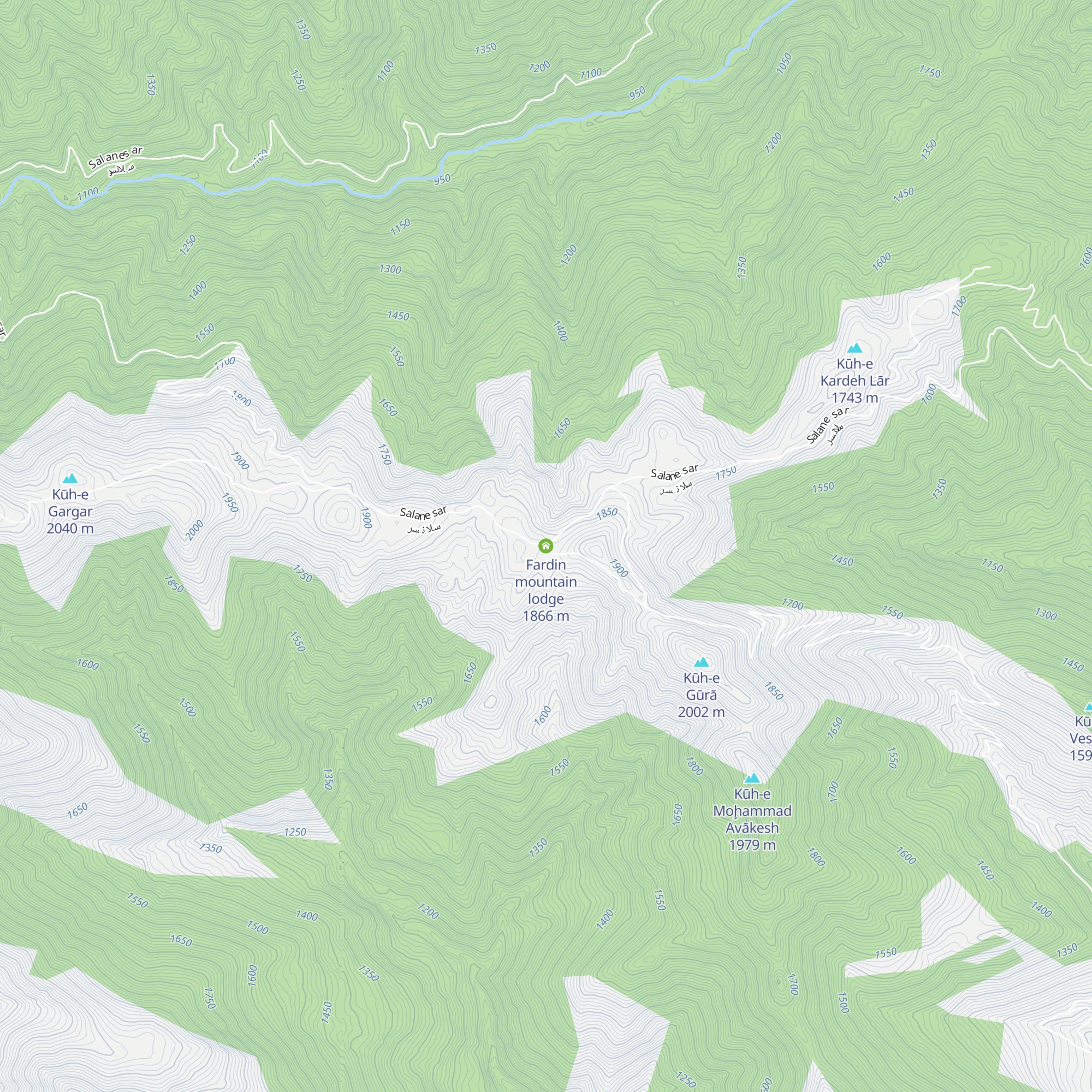 Fardin mountain lodge map