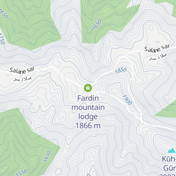 Map of Fardin mountain lodge