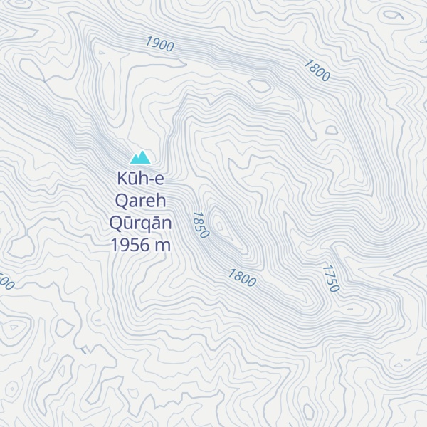 Map of Kūh-e Sārī Qīyeh