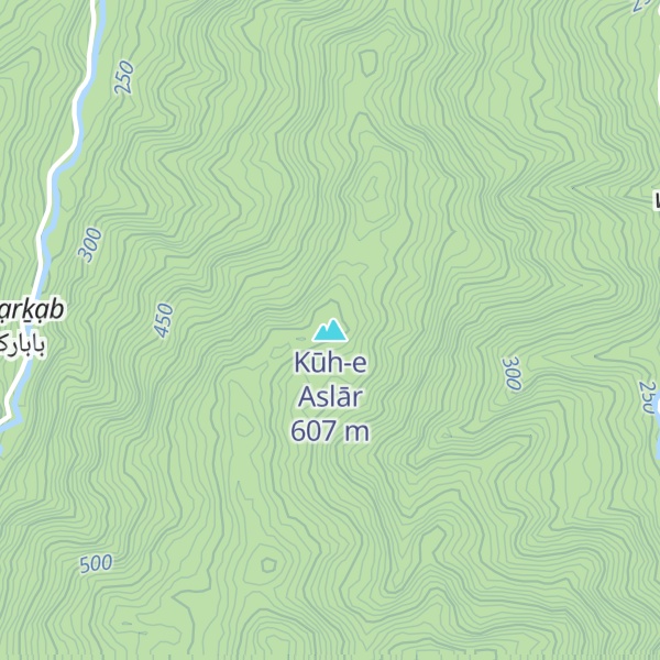 Map of Kūh-e Aslār
