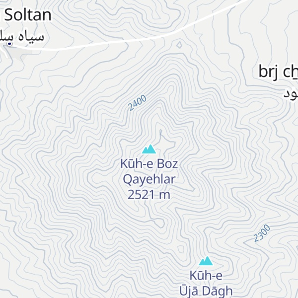 Map of Kūh-e Boz Qayehlar
