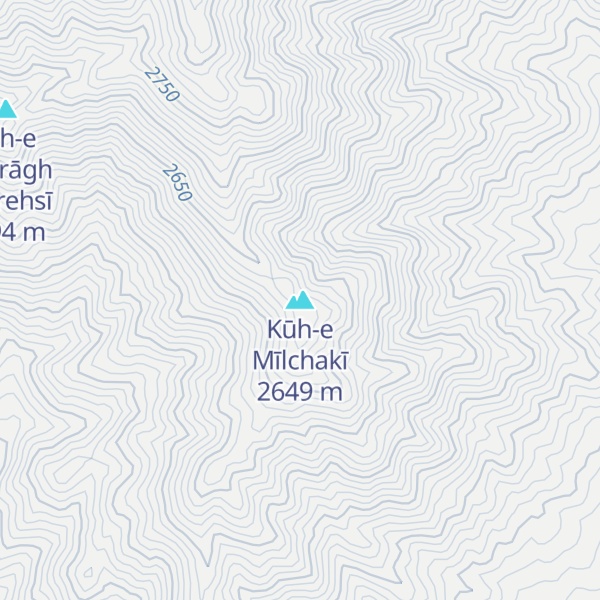 Map of Kūh-e Mīlchakī