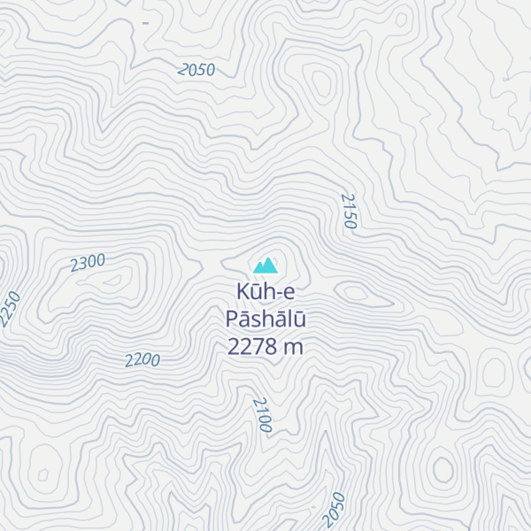Map of Kūh-e Pāshālū