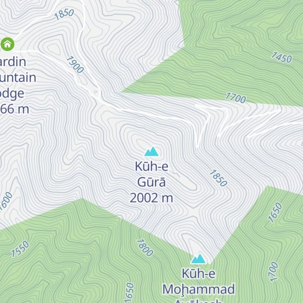 Map of Kūh-e Gūrā